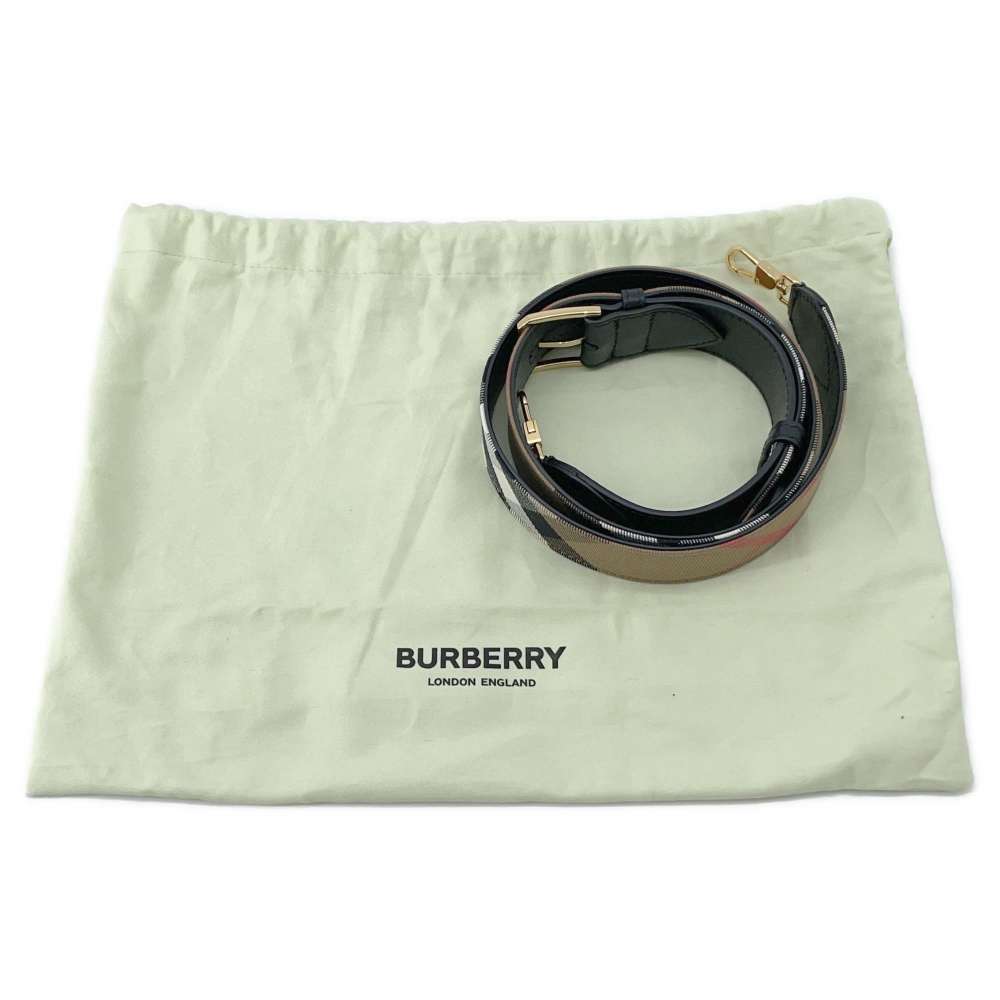 Burberry Shoulder Bag Checkered Canvas Black - Picture 10 of 10